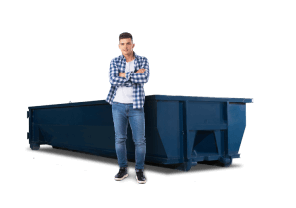Affordable 10-yard roll-off container for remodeling and waste removal